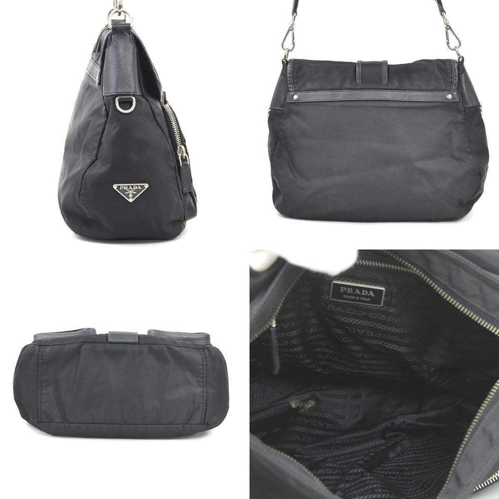 Prada Nylon Bag black Messenger Crossbody Tessuto